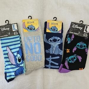 Disney Stitch Colorful Crew Socks Collection